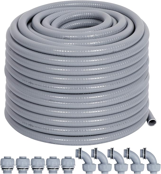 Liquid-Tight Conduit 1/2 100ft w/UL Certification | Flexible Electrical Conduit by Neorexon