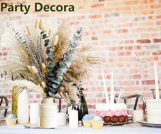 Green Pampas Grass Boho Bouquet – Exquisite Lavender and Eucalyptus Dried - Image 5