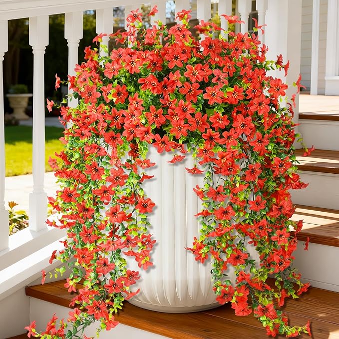 Artificial Fake Hanging Flowers Plants by INQCMYPlantRack