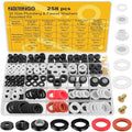 258 Pcs Hose Bib Repair Kit, Sink Faucets, Valve Stems, Garden Hoses and Hose by NBRINGO