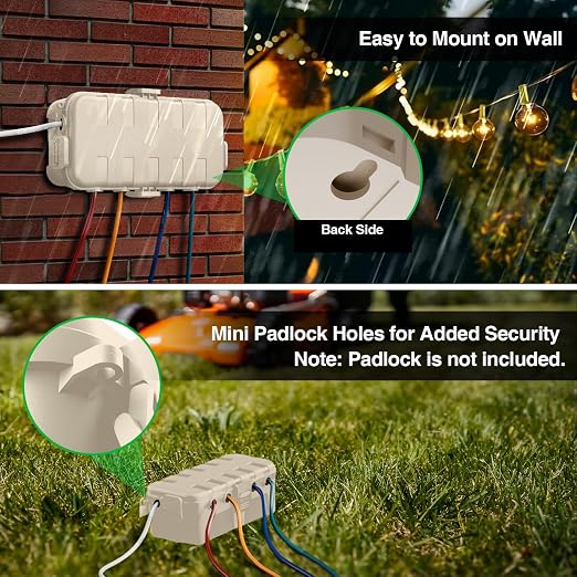 RESTMO Outdoor Electrical Box Waterproof, Extension Cord Cover | IP54 - Image 4