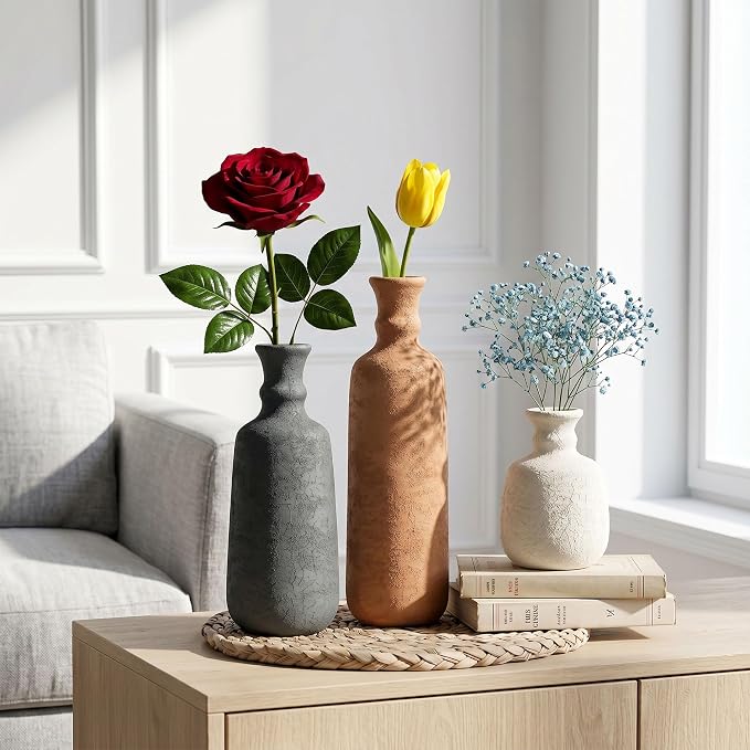 Ceramic Vase Set, Decorative Vases - Image 6