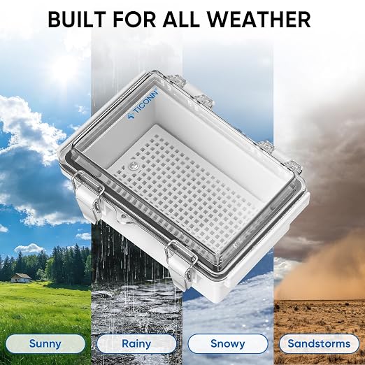 TICONN Outdoor Electrical Box Waterproof, ABS IP67 Junction Box Enclosure | - Image 7