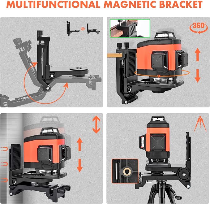 4D Laser Level Self Leveling 360, K4-360G | High Accuracy, Dual Batteries - Image 3