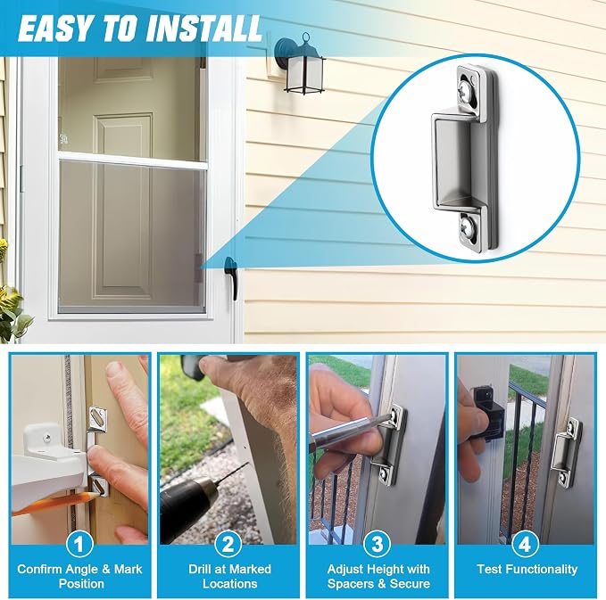 Screen Door Latch Replacement Kit - Image 7