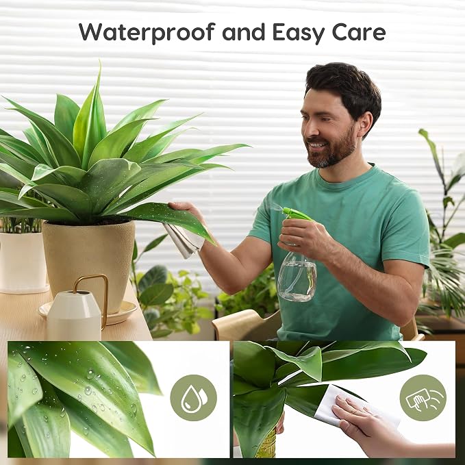 Velener Fake Agave Artificial Plants, Fake Succulents Plant - Image 5