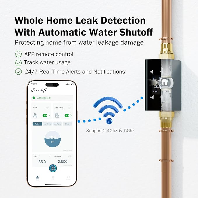 Frizzlife LP365 Smart Water Monitor and Automatic Shutoff - Image 3