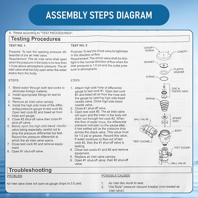 1 Inch 720A Pressure Vacuum Breaker Assembly - Image 4