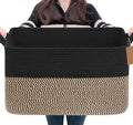 Goodpick 75L Extra Large Woven Blanket Basket, Toys & Clothes, Fits Living Room by Goodpick