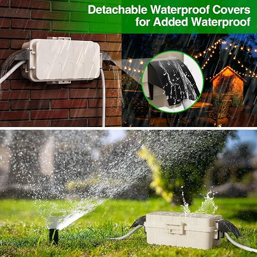2 Pack IP55 Small Outdoor Electrical Box Waterproof - Image 3