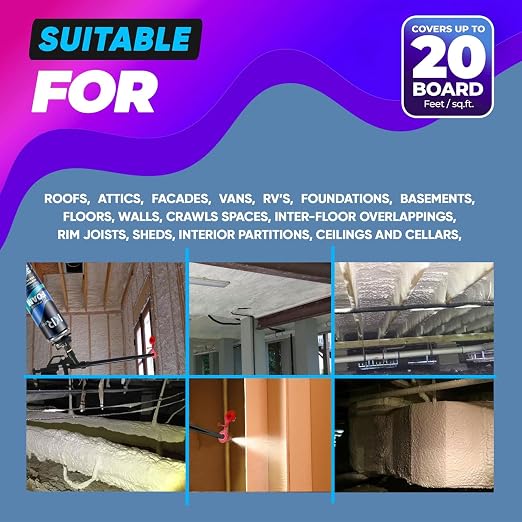 Spray Foam Insulation, Expanding Foam Sealant Spray, 1 Pack x 26.46 oz | High - Image 6