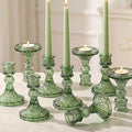 Glass Candle Holder Set of 12, Candle Stick Holder by Simeitol