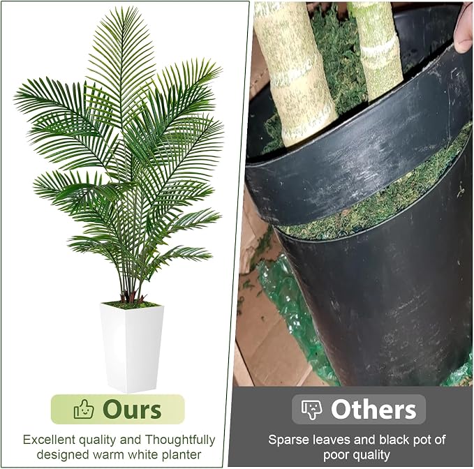 VIVATREES Palm Tree 6FT Artificial, 72in Tall Faux Palm Tree - Image 3