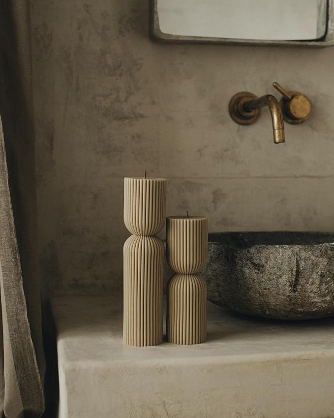 LAWA Hourglass Pillar Candle - Image 5