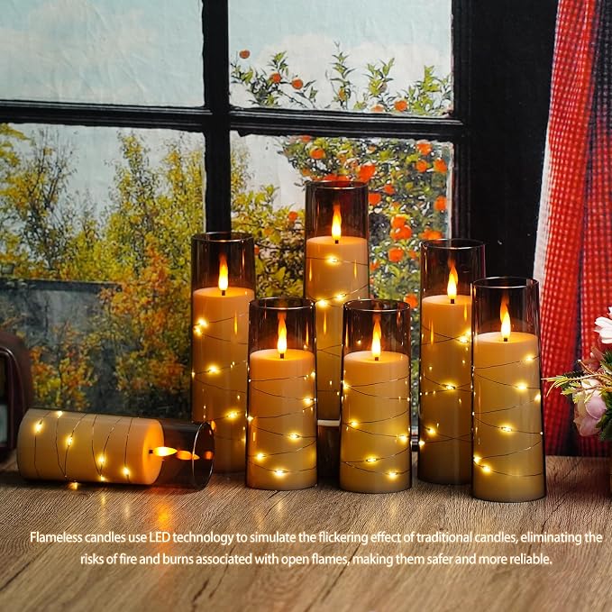 Nimiko Flickering Flameless LED Candles, Battery Operated Candles 24 Pcs - Image 5