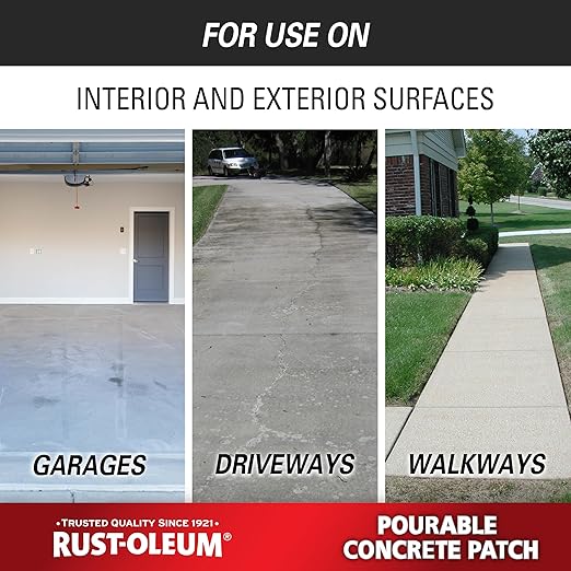 Rust-Oleum 369667 Pourable Concrete Patch, 5 lb Pail - Image 5