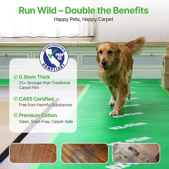 39" x 200' Heavy-Duty Floor Protection | Construction Grade Carpet Protector | - Image 6