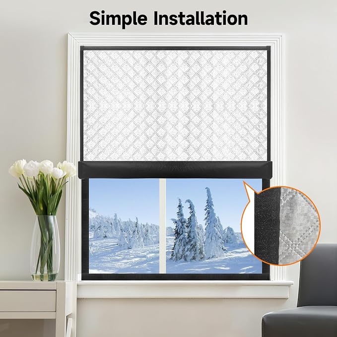 Insulated Window Cover, Veanusiver Upgraded Oxford Cloth Waterproof Thermal - Image 7