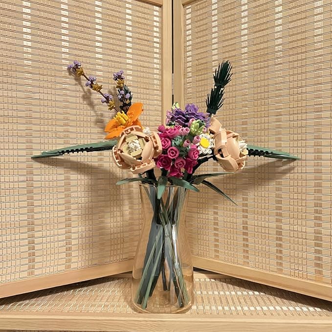 8 Inch Clear Glass Vase for Flowers, Modern Boho Table Decor | Farmhouse Vases - Image 4