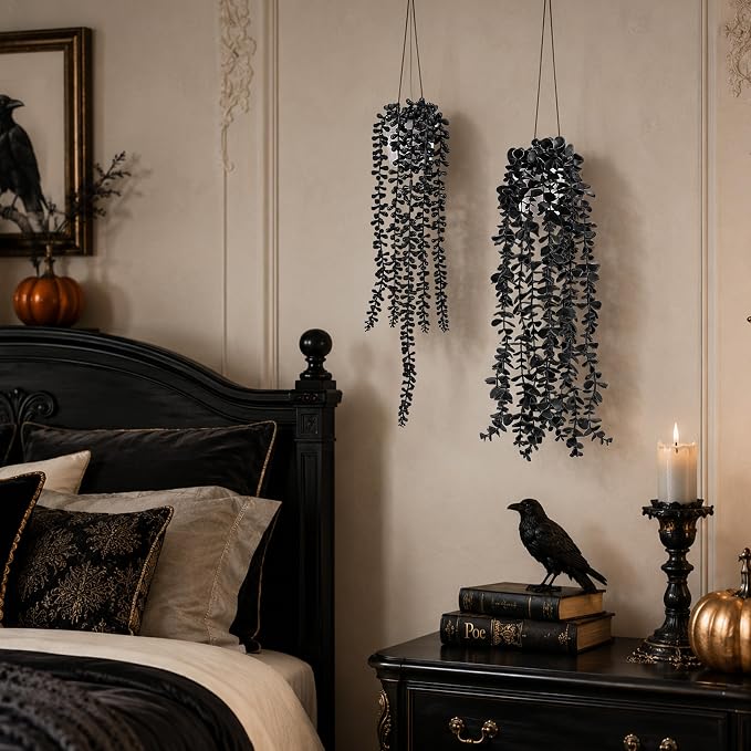 Der Rose 4 Pcs Fake Hanging Plants - Image 4