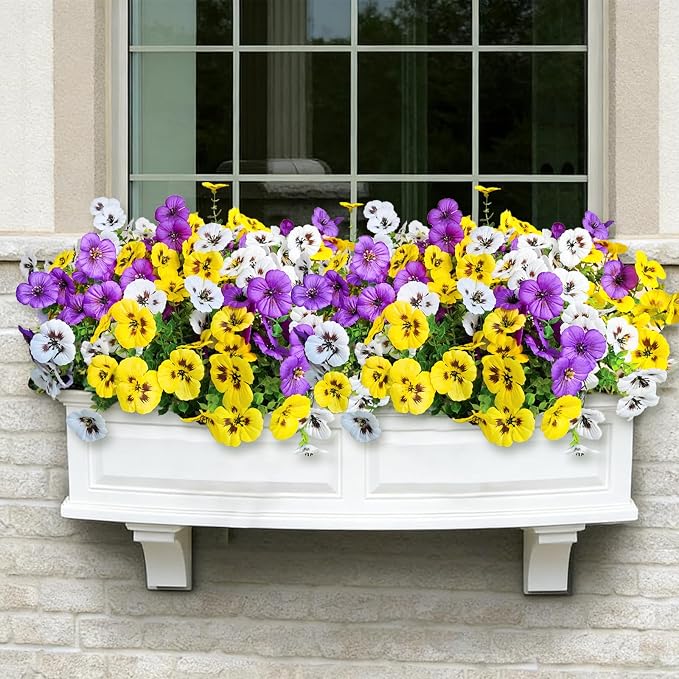 20 Pcs Artificial Fake Pansy Flowers - Image 8