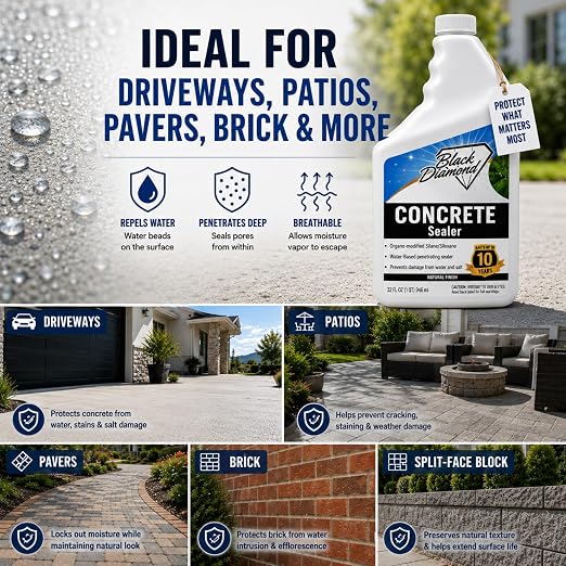 Concrete Sealer Clear Penetrating Waterproofing Spray. The Best Most Durable - Image 4