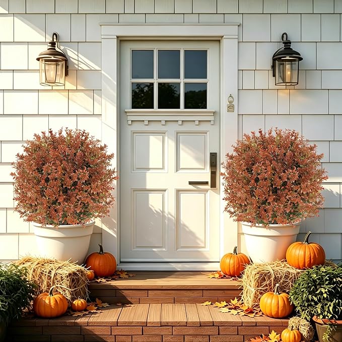 Grooy Fall 2 Pack Artificial UV-Resistant Topiary Balls - Image 6