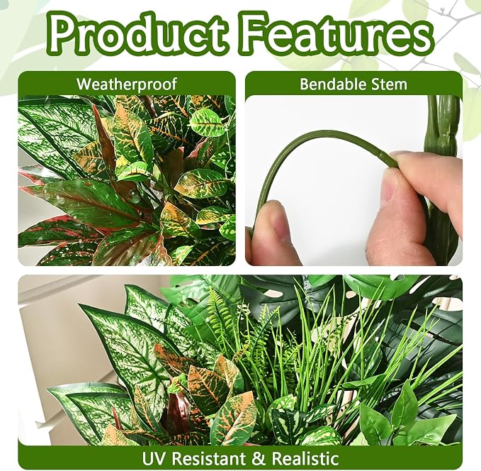Faux Outdoor Plants, Large Bunches - Image 6