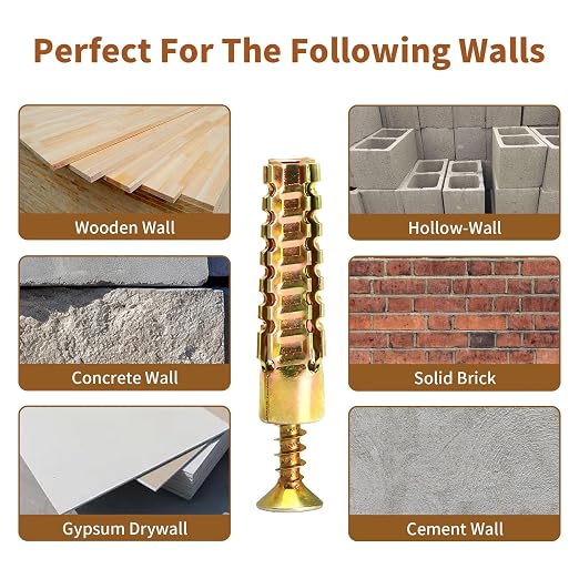 70 Packs Heavy Duty Hollow Wall Anchors - Image 5