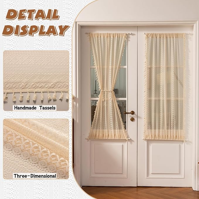 Sutuo Home French Door Curtains - Image 3