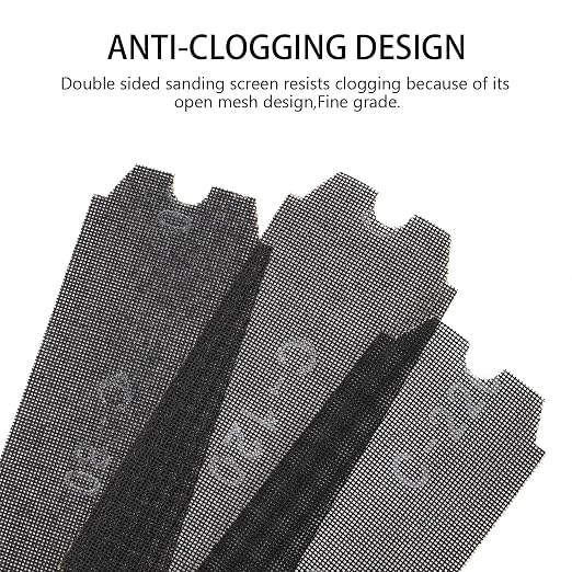 SCOTTCHEN Drywall Sanding Screen Mesh Sheet 4-3/16" x 11-1/4" Grit #80 - Image 3