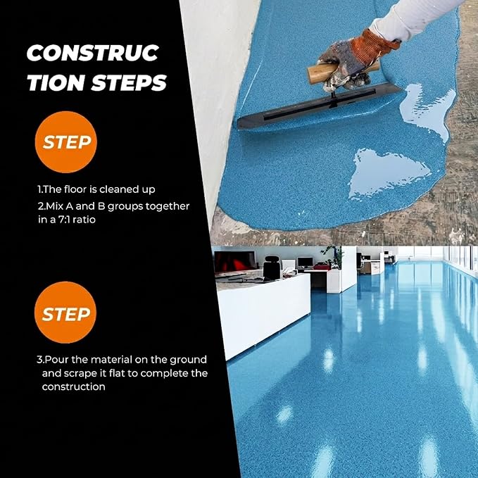 Epoxy Colored Sand Floor Paint, 3 Gallon | Covers 110 Sq Ft, Self-Leveling - Image 2