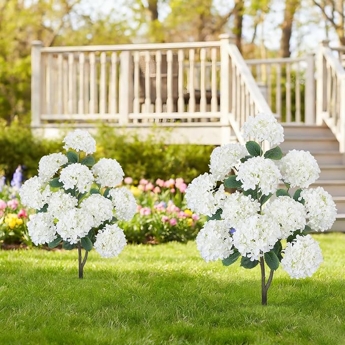 GTIDEA 2 Pcs Fake Hydrangea Tree - Image 7