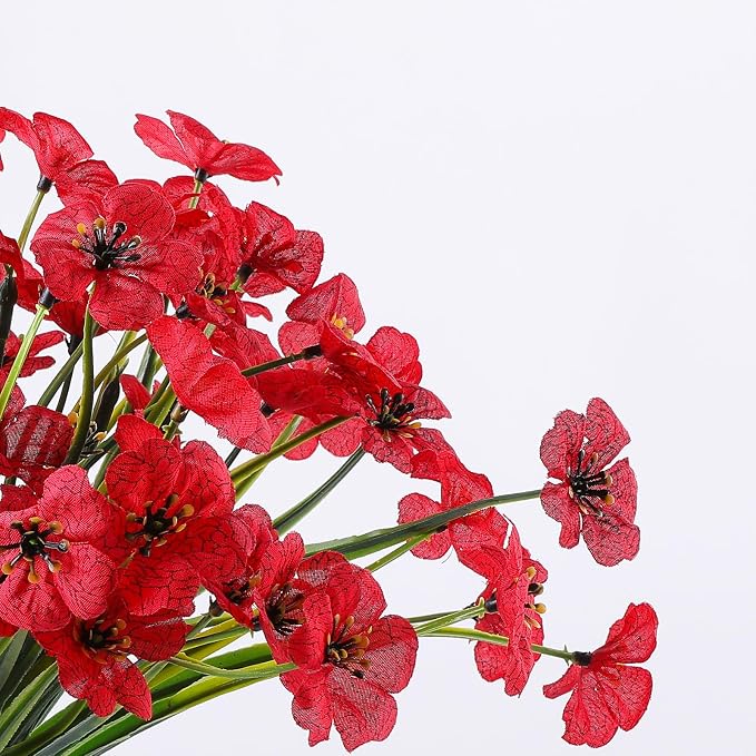AGIRL Artificial Flowers Outdoor UV Resistant Fake Plant Garden Patio Decor | - Image 3