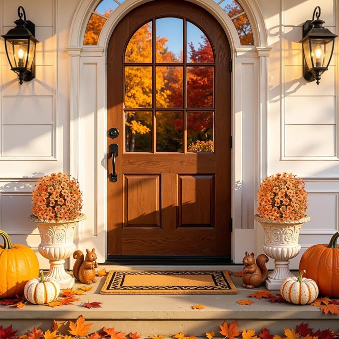 4Pcs Artificial Fall Ball Flowers - Image 7