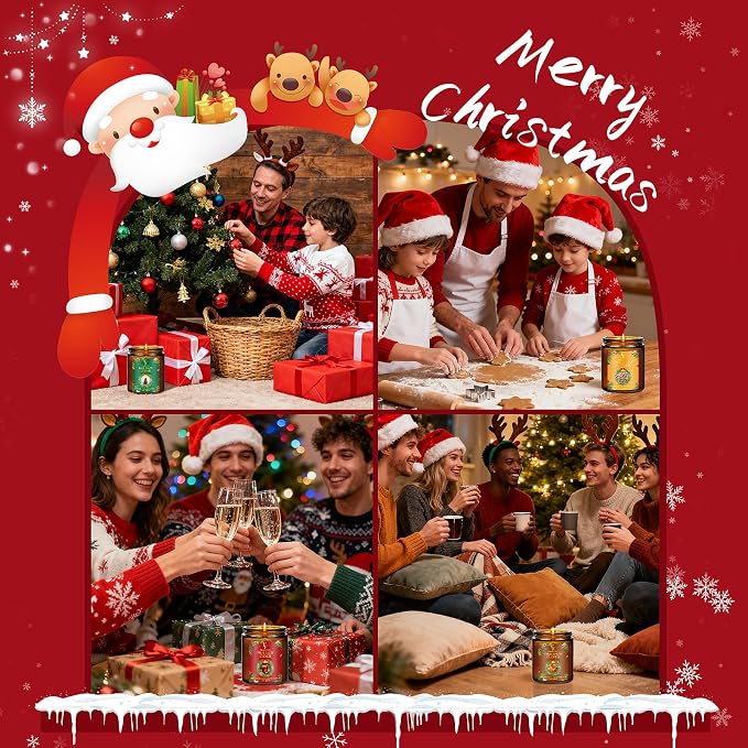 Christmas Candles Set, Scented Candles - Image 4
