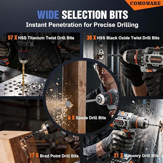 COMOWARE Drill Bit Set, Drill Driver Bit Set - Image 3