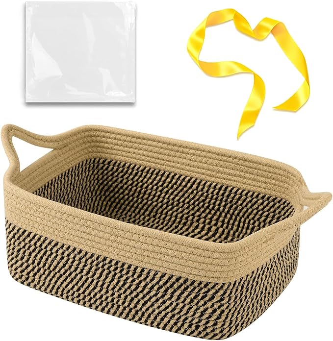 OIAHOMY Woven Basket, Gift Basket Empty by MasterofSpaceOptimization