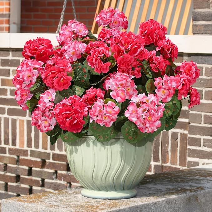 Artificial Geranium Fake Flowers - Image 7