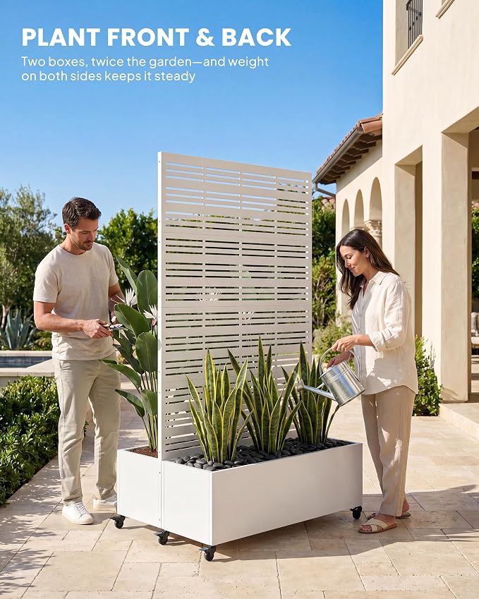 Louvered Privacy Planter Box - Image 5
