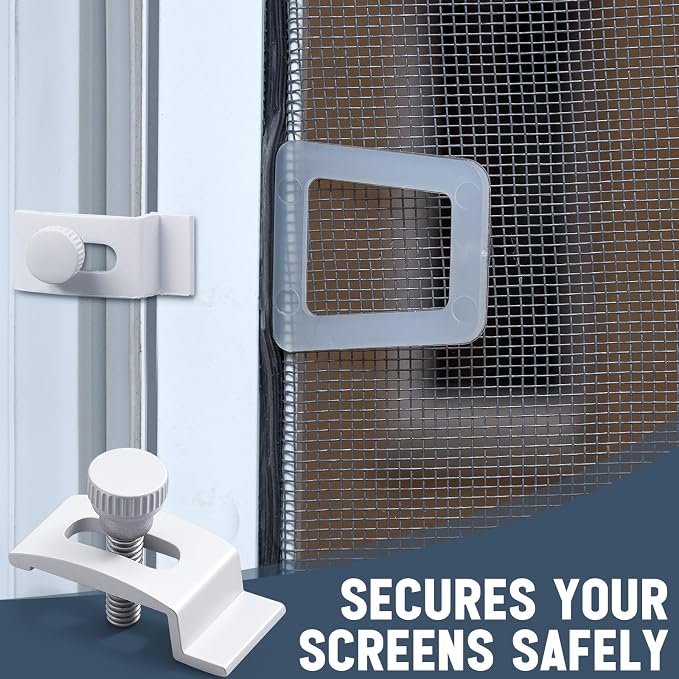 Blulu 48 Pcs T 8726 1/4 Inch Aluminum Storm Door Panel Clip Storm Window Screen - Image 5