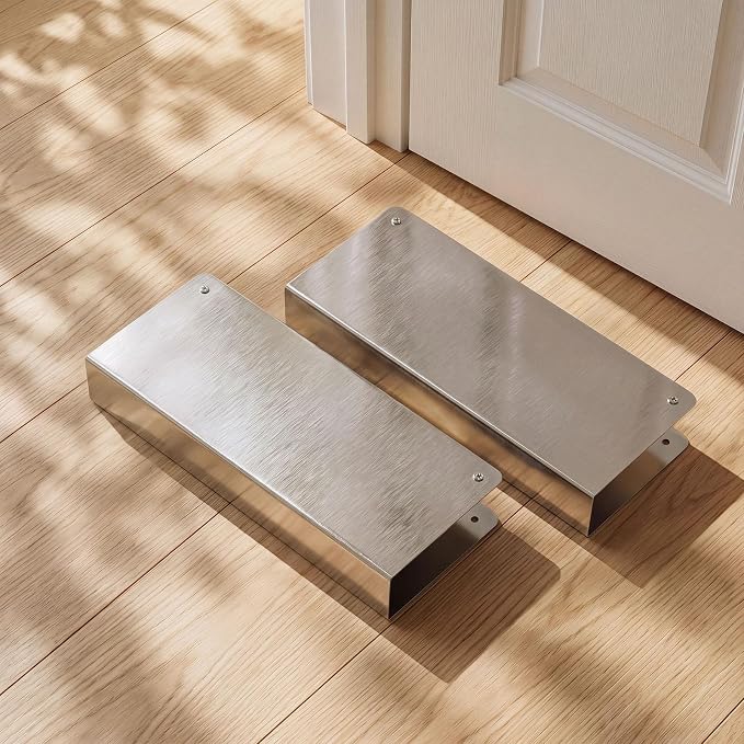 2 Pack 22 Gauge Stainless Steel Blank Wrap-Around Door Plates | 5 x 12 in - Image 6
