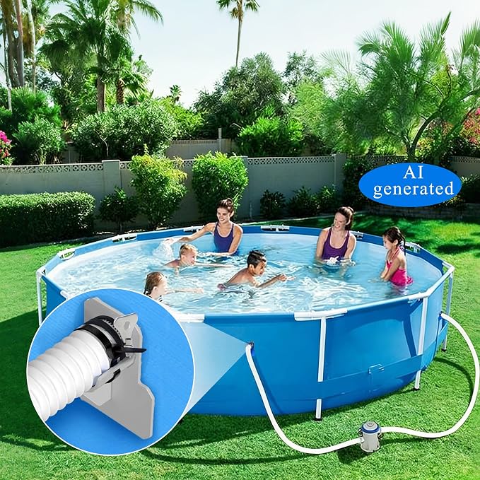 3 PCS Swimming Pool Pipe Holders, Upgraded Pool Hose Support Bracket Above - Image 7