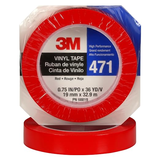 3M Vinyl Tape 471, 3/4 in x 36 yd, 5.2 mil - Image 2