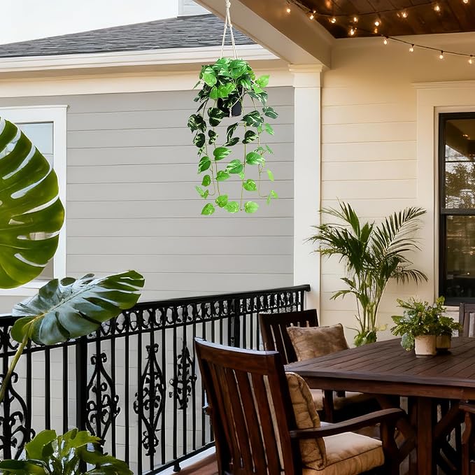 alyptus Fake Pothos Hanging Plants - Image 8