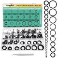 320Pcs Black Small Nitrile Rubber O-Ring Assortment Kit | Oil Resistant NBR by Unknown