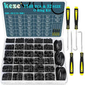 KEZE 32 Size 1540 Pcs Rubber O Rings Assortment Kit by KEZE