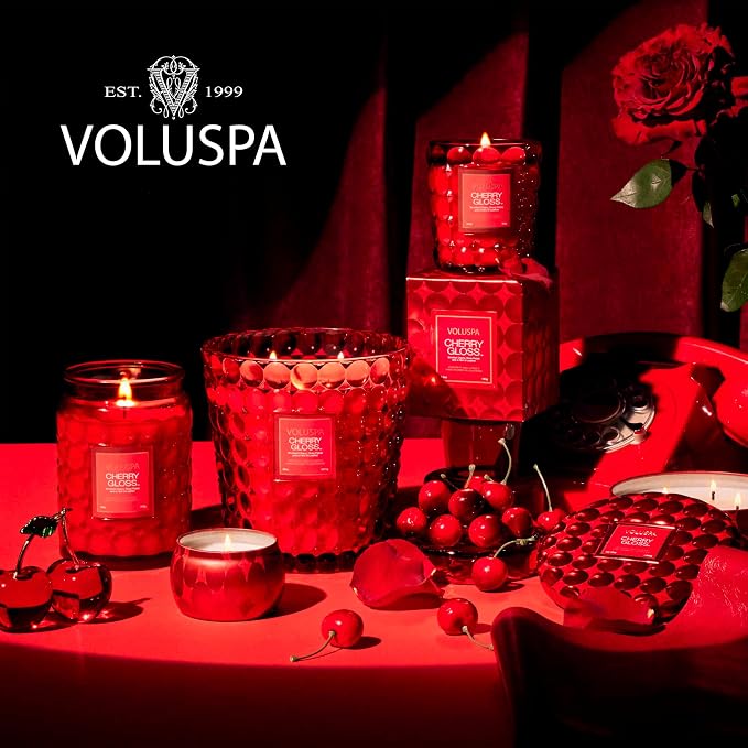 VOLUSPA Cherry Gloss 18 oz Scented Coconut Wax Candle - Image 6