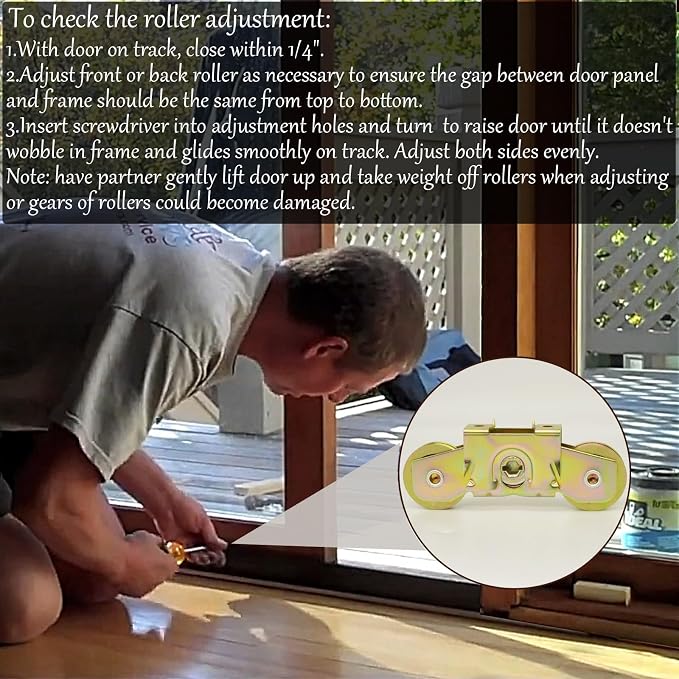 Andersen Patio Sliding Door Tandem Roller Assembly | Compatible - Image 6