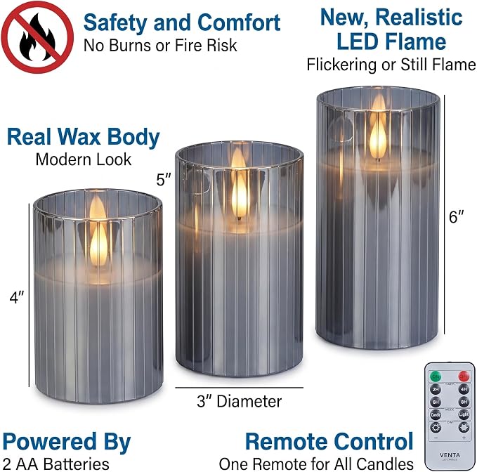 VENTA Flickering Flameless Candles - Image 2